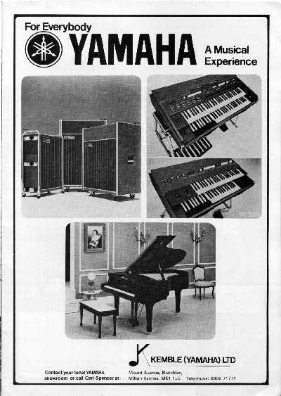 [Advertisement for Yamaha]