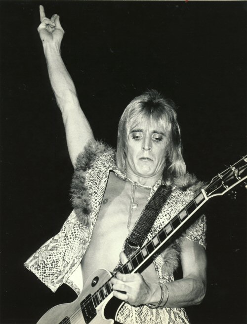 Mick Ronson with guitar